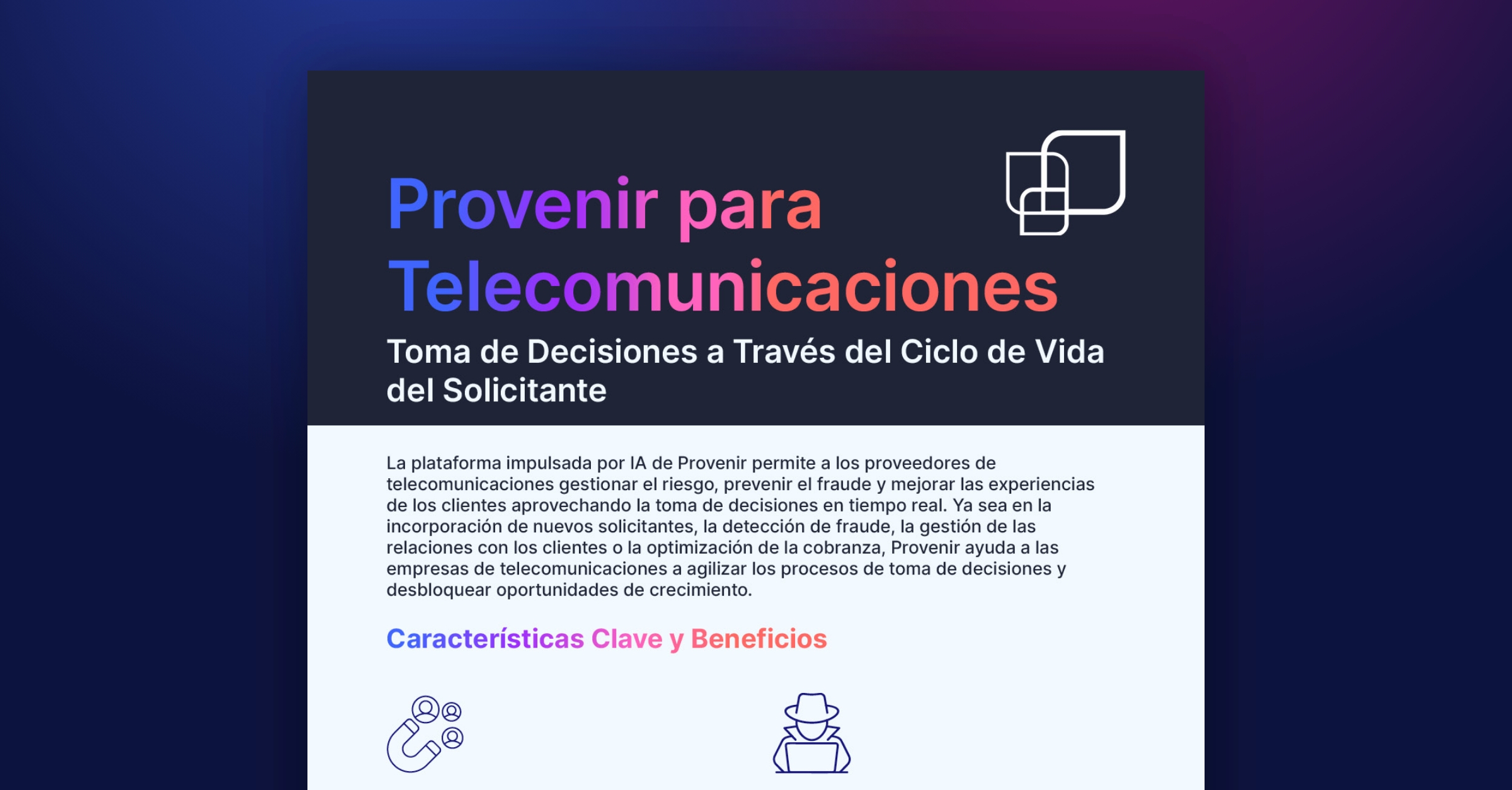 Provenir para Telcos
